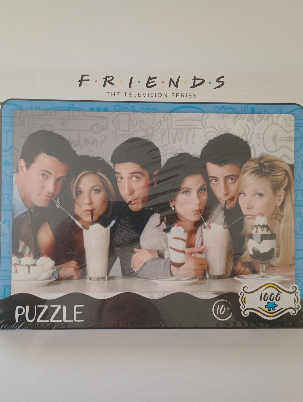 Friends TV Series 1000 Piece Jigsaw Puzzle Sealed New Cast Milkshake 10+